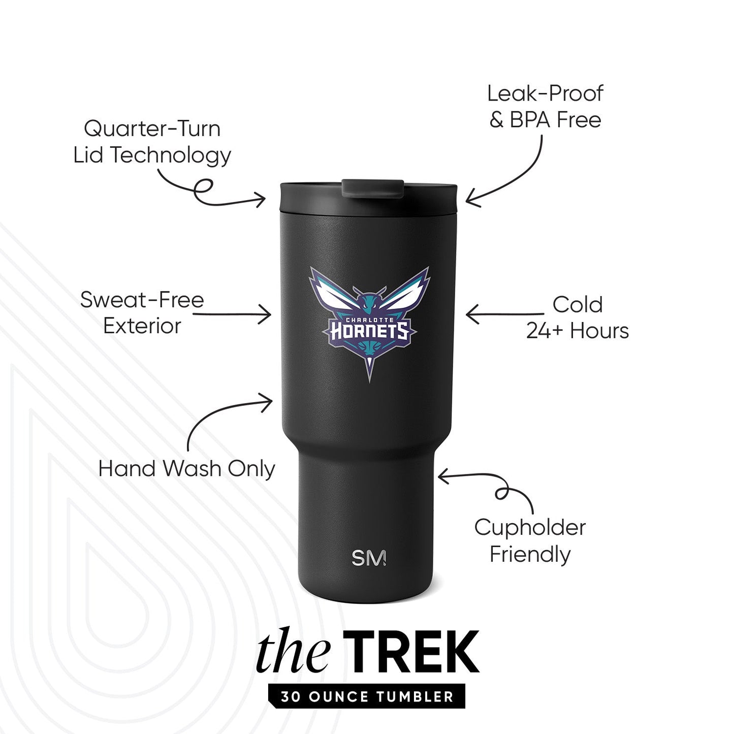 NBA Trek Tumbler with Flip Lid