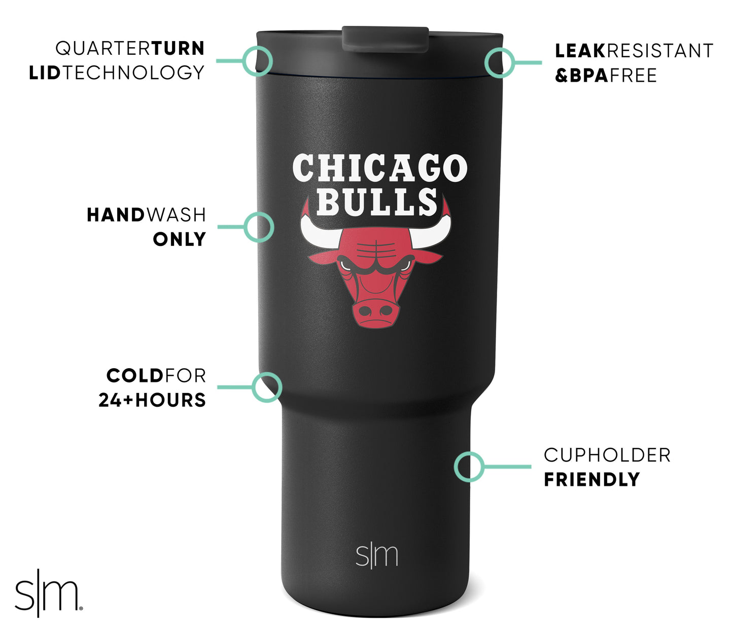 NBA Trek Tumbler with Flip Lid