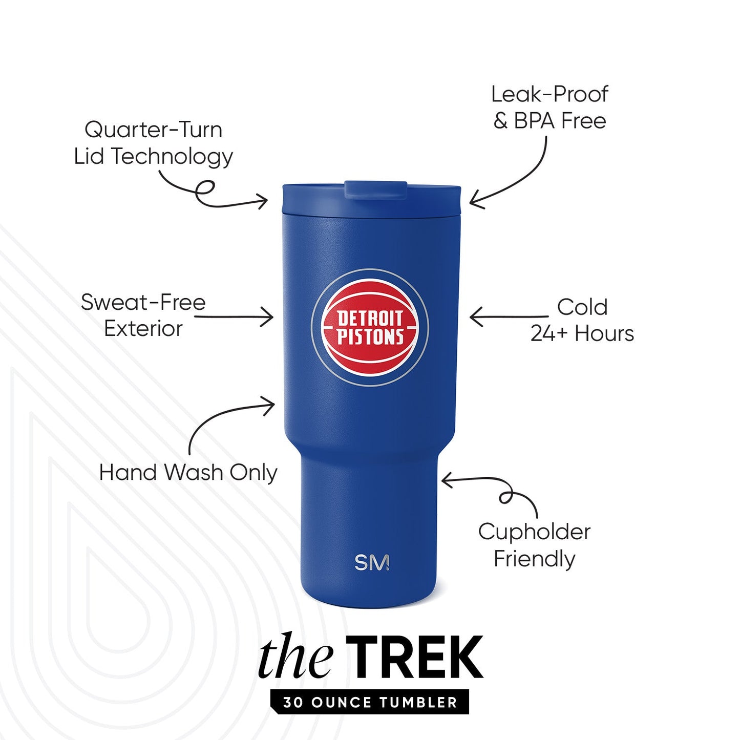 NBA Trek Tumbler with Flip Lid