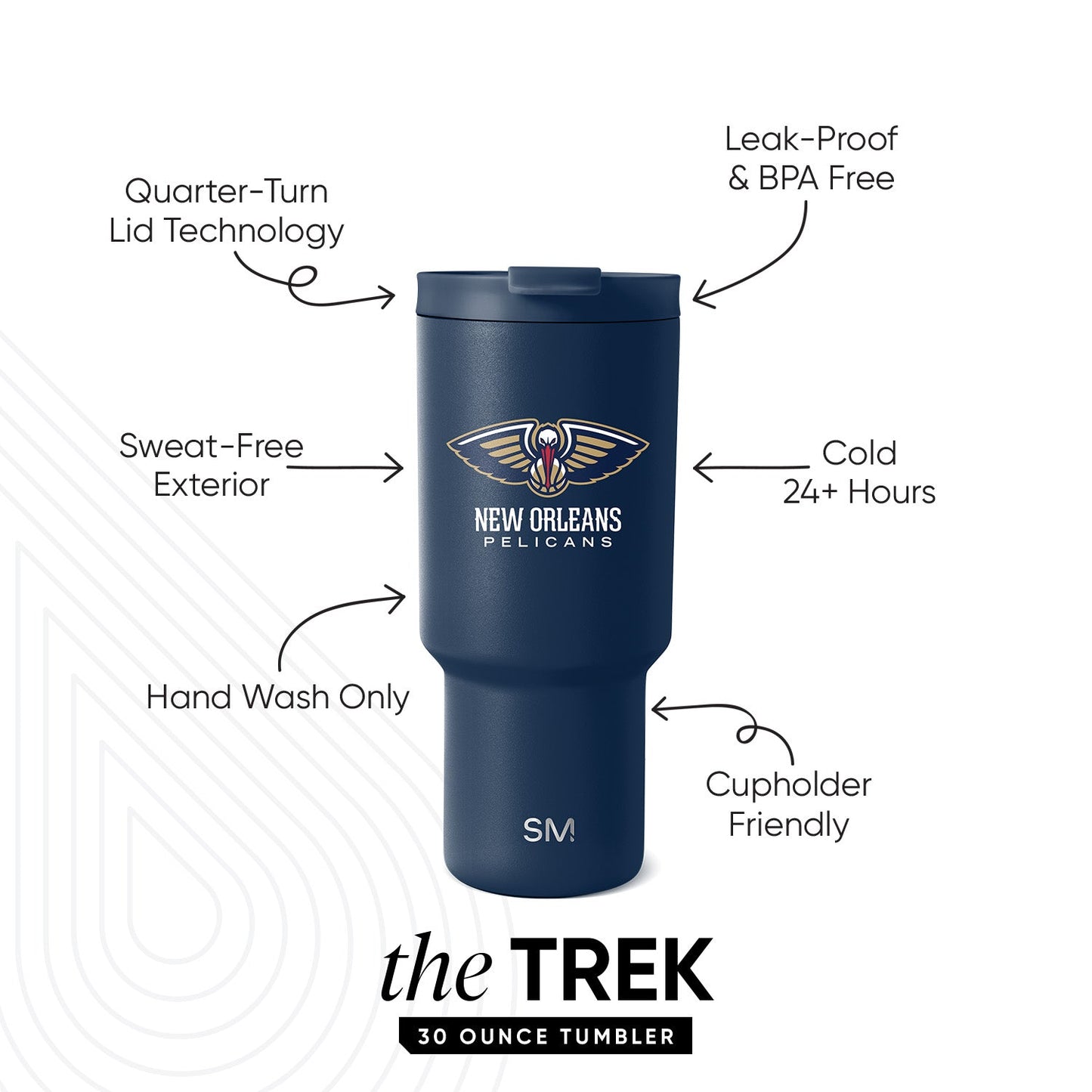 NBA Trek Tumbler with Flip Lid