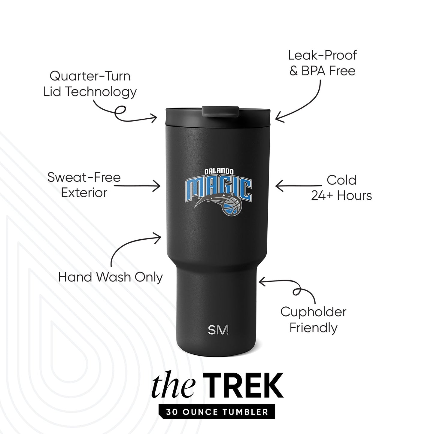 NBA Trek Tumbler with Flip Lid