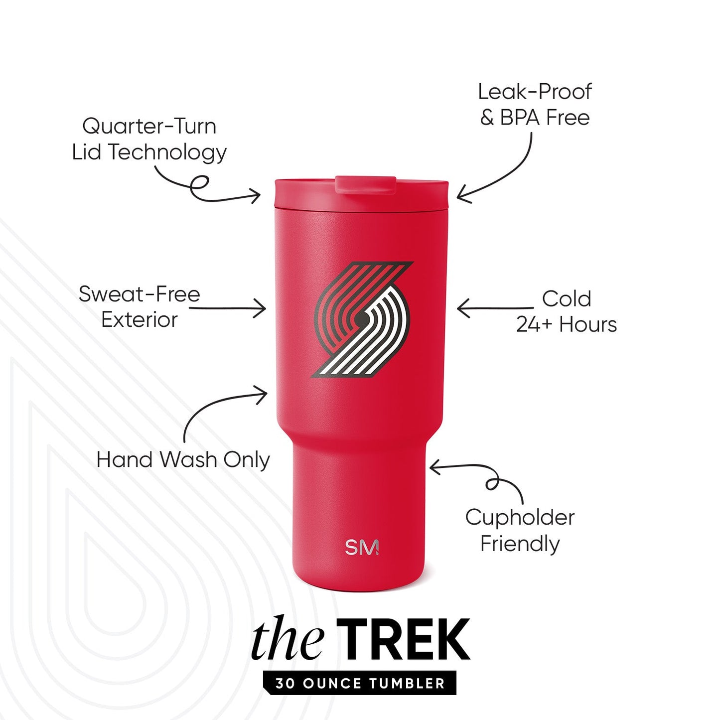 NBA Trek Tumbler with Flip Lid