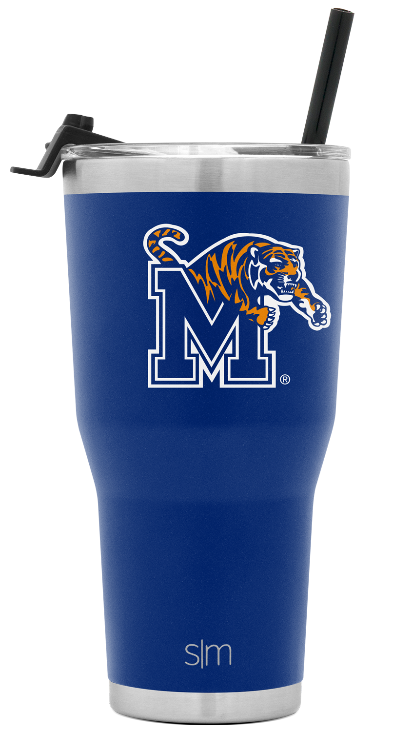 Collegiate Cruiser Tumbler with Flip Lid and Straw