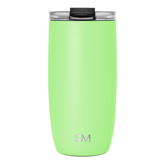 Voyager Tumbler with Clear Flip Lid & Straw