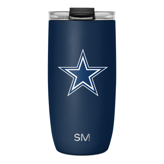 NFL Voyager Tumbler with Clear Flip Lid & Straw