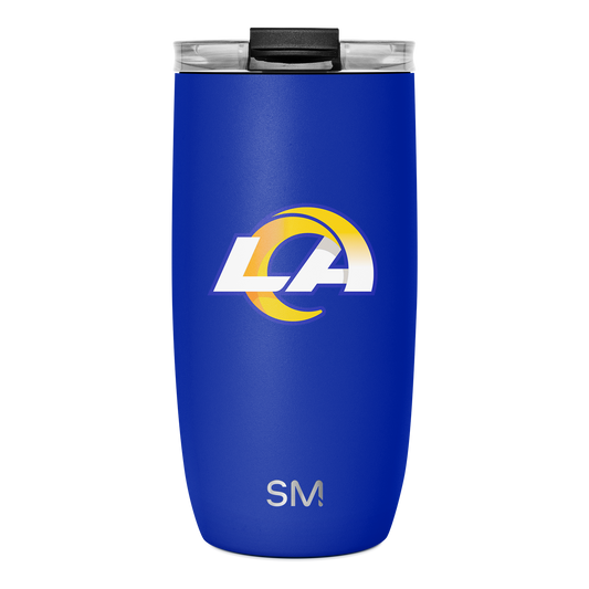 NFL Voyager Tumbler with Clear Flip Lid & Straw