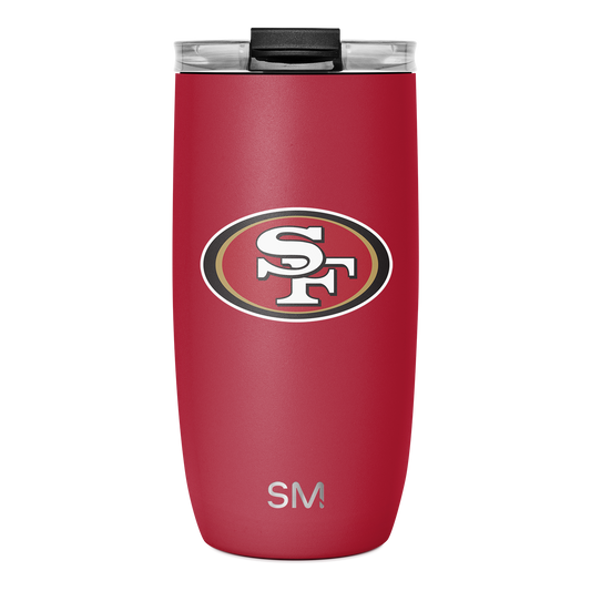 NFL Voyager Tumbler with Clear Flip Lid & Straw
