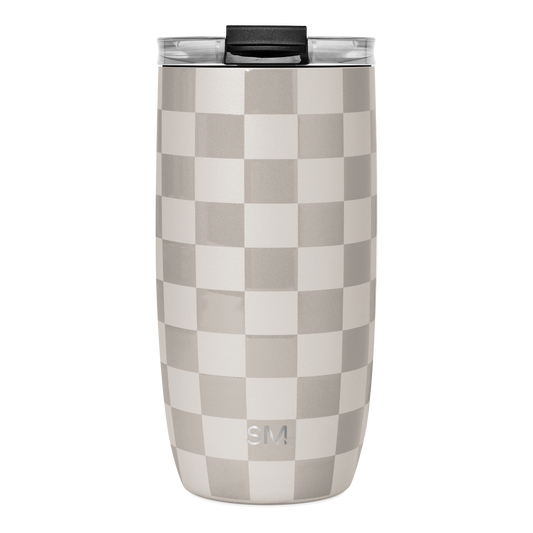 Voyager Tumbler with Clear Flip Lid & Straw