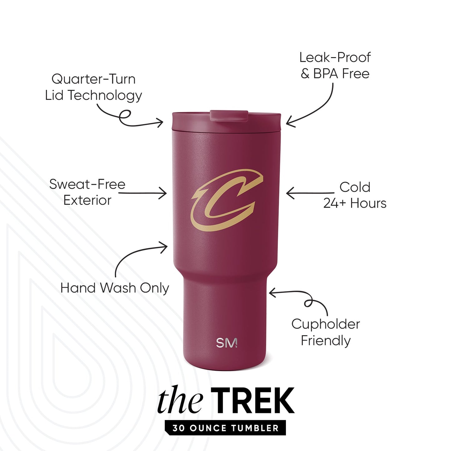 NBA Trek Tumbler with Flip Lid