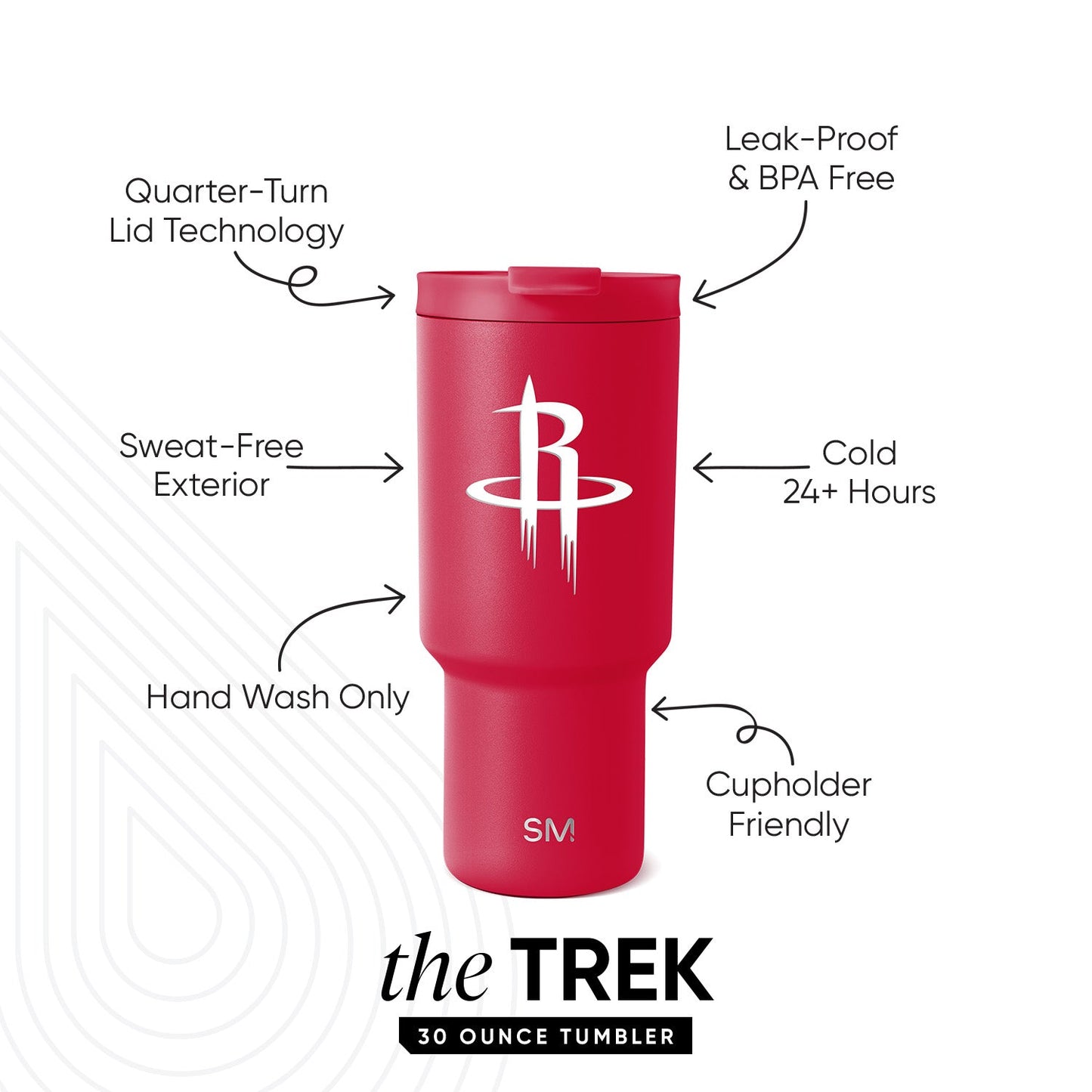 NBA Trek Tumbler with Flip Lid