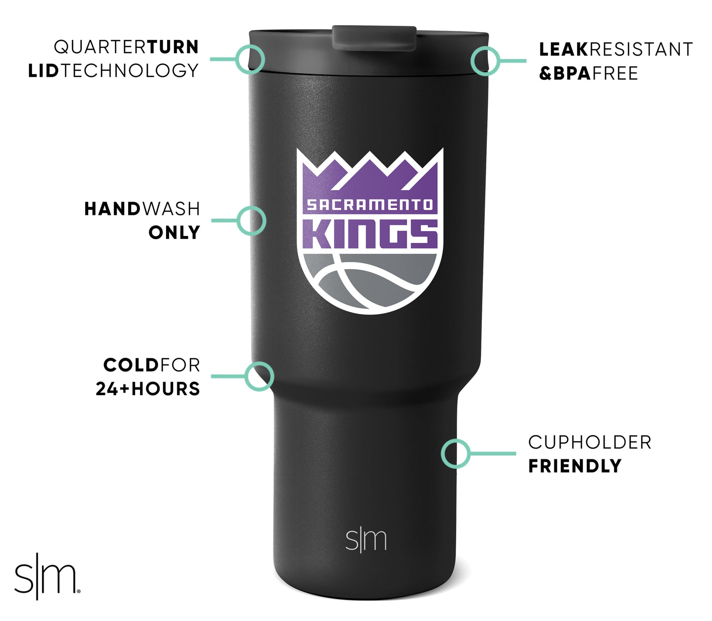 NBA Trek Tumbler with Flip Lid
