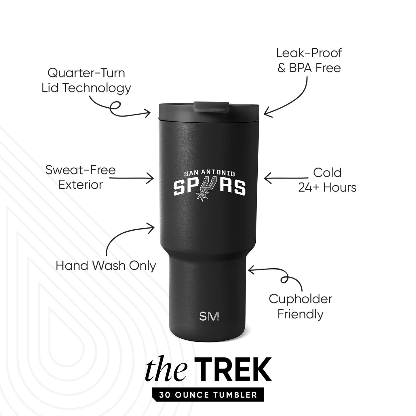 NBA Trek Tumbler with Flip Lid