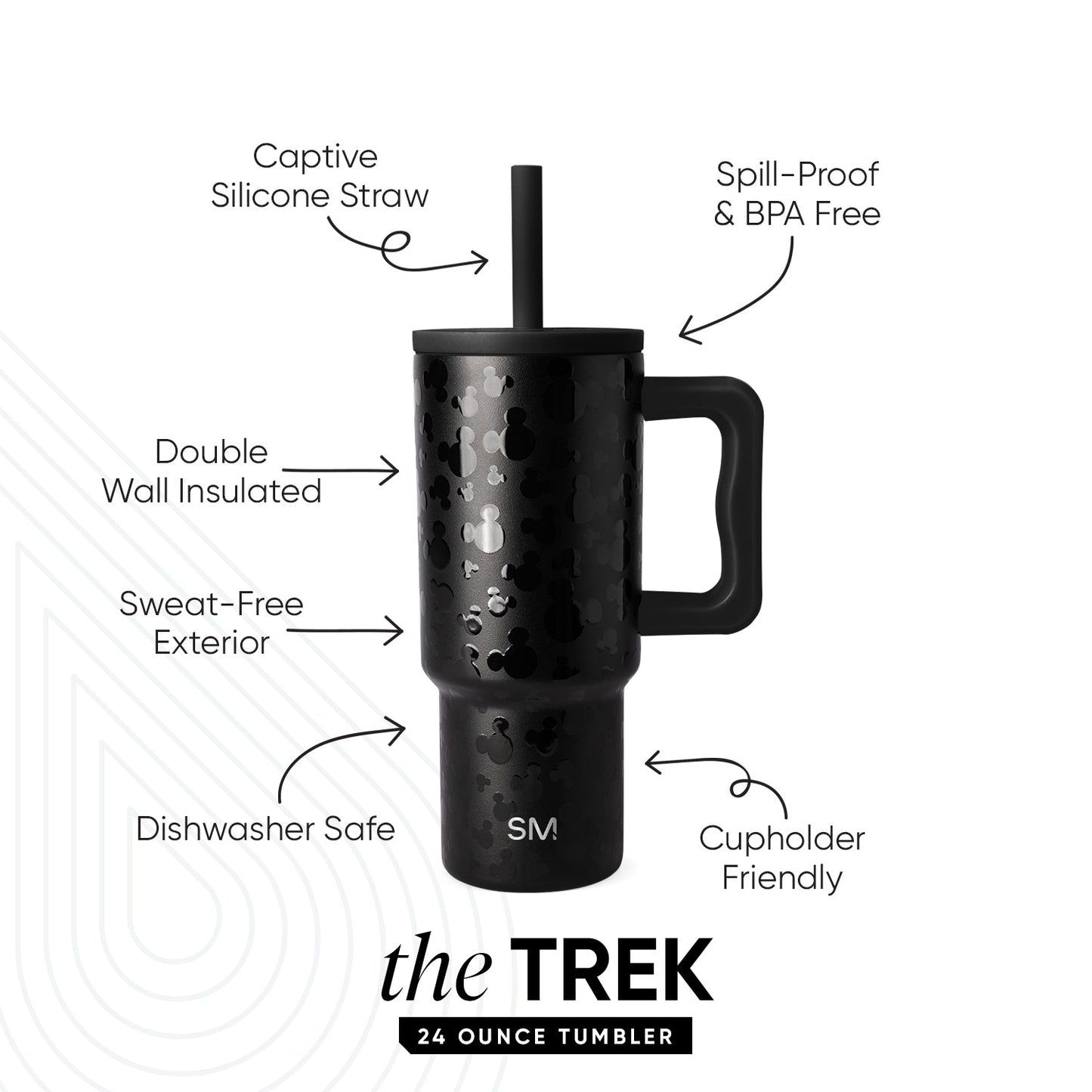 Trek Kids Tumbler with Silicone Straw Lid