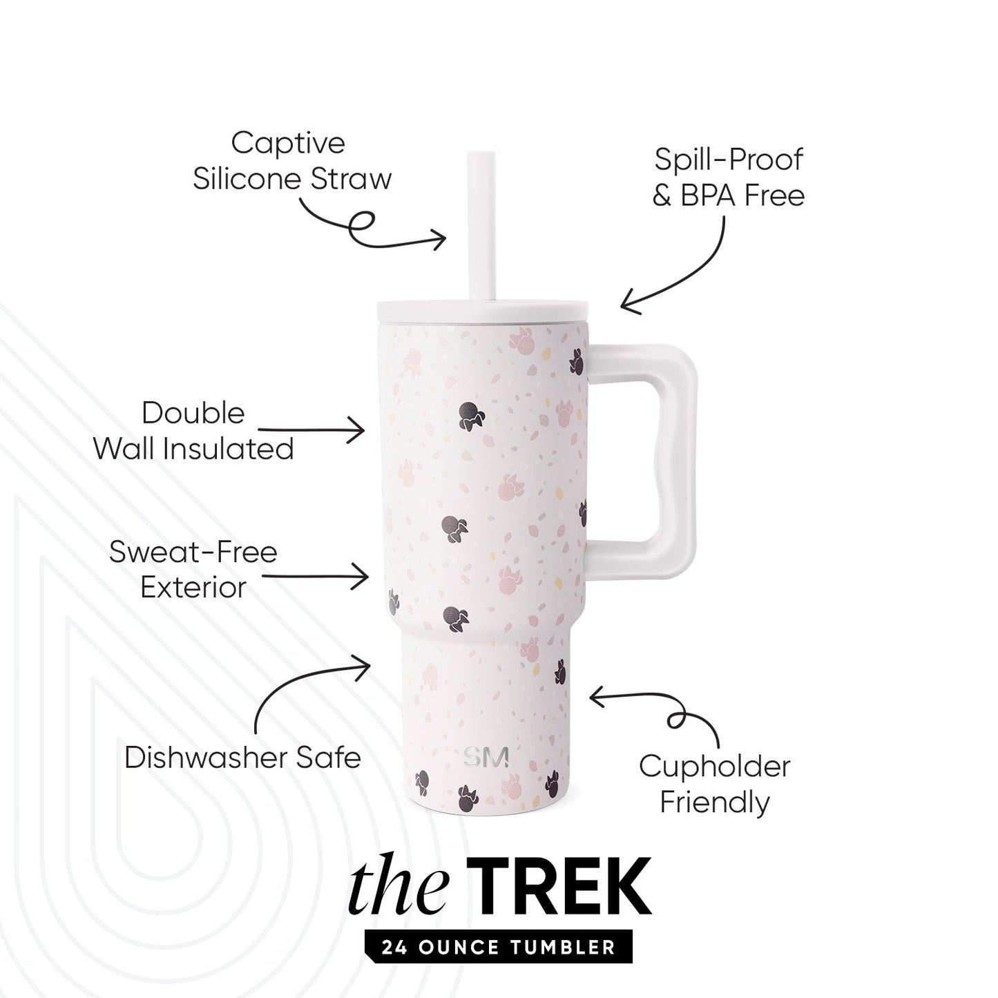 Trek Kids Tumbler with Silicone Straw Lid