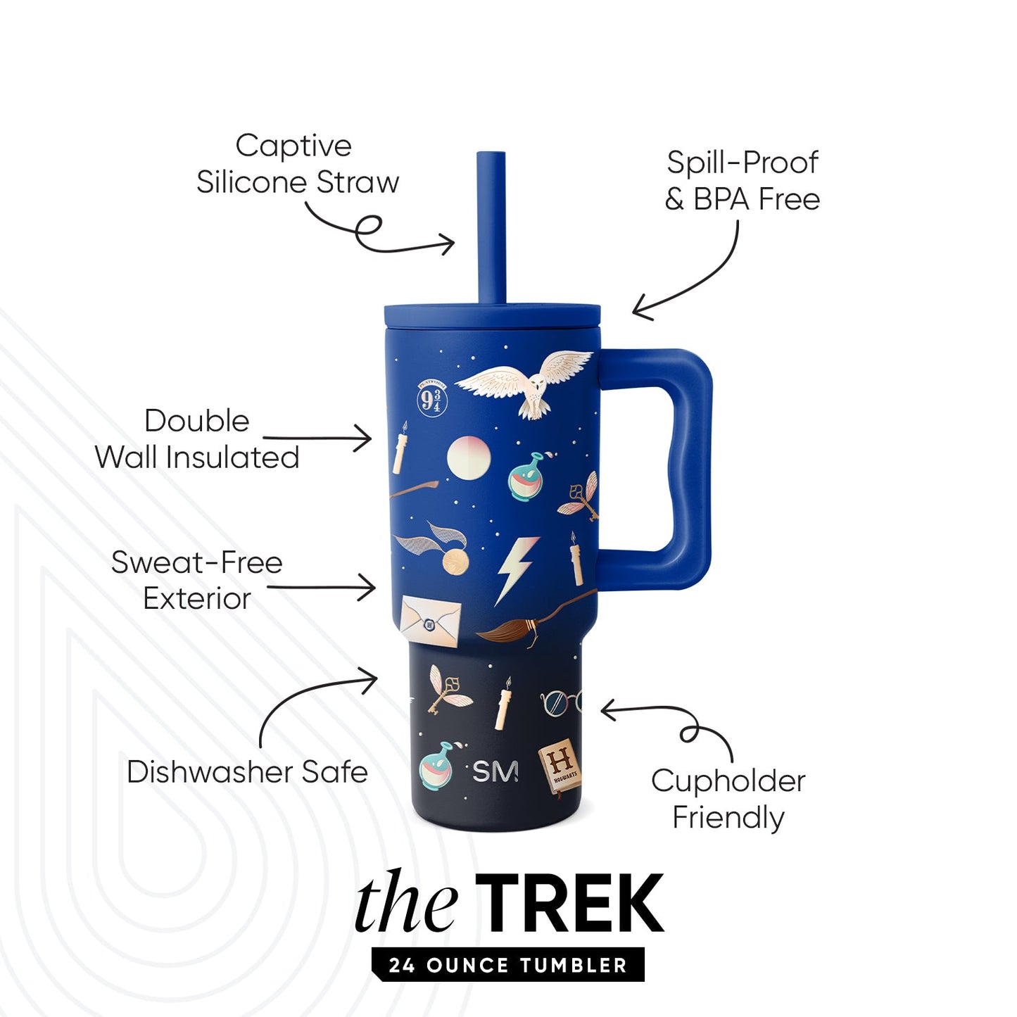 Trek Kids Tumbler with Silicone Straw Lid